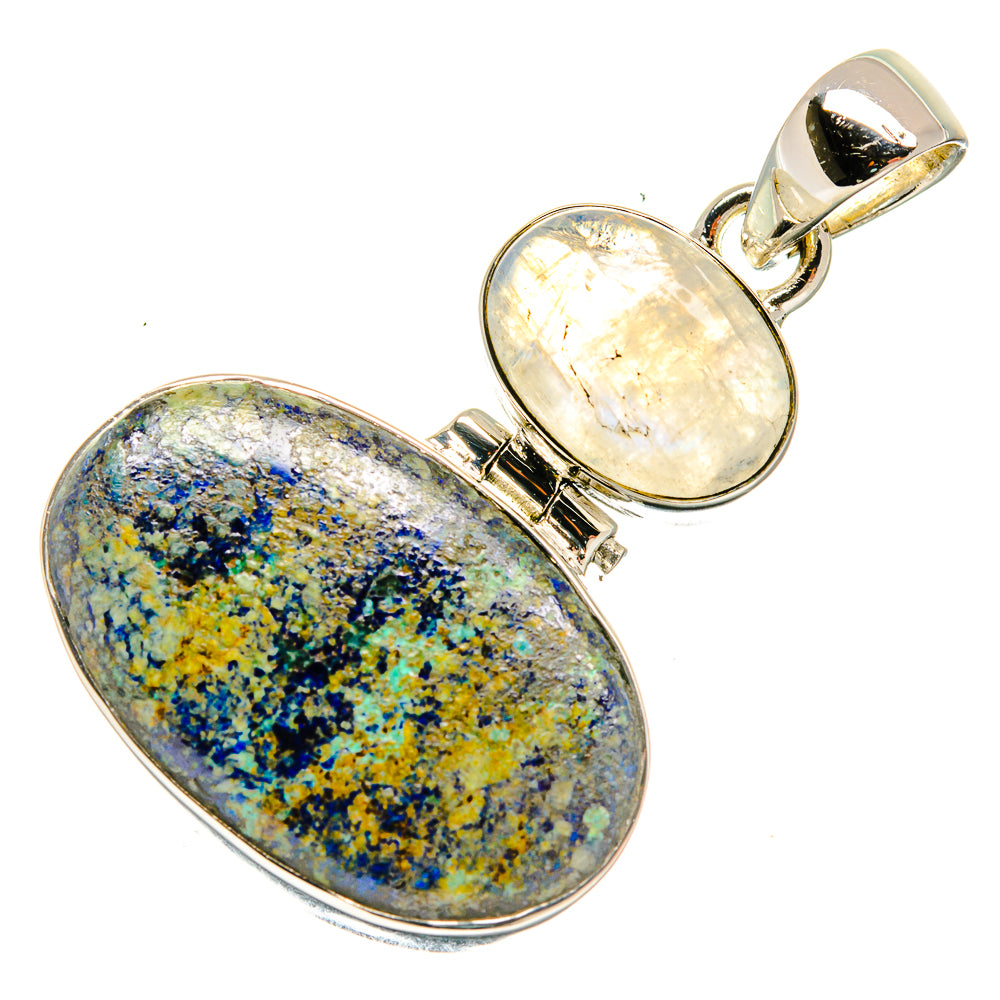 Azurite Pendants handcrafted by Ana Silver Co - PD26407 - Photo 2