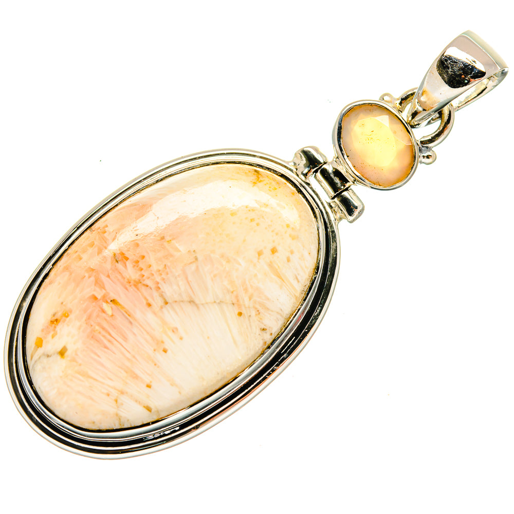 Scolecite Pendants handcrafted by Ana Silver Co - PD26411 - Photo 2