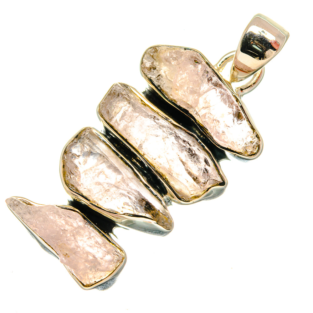 Rose Quartz Pendants handcrafted by Ana Silver Co - PD26418 - Photo 2