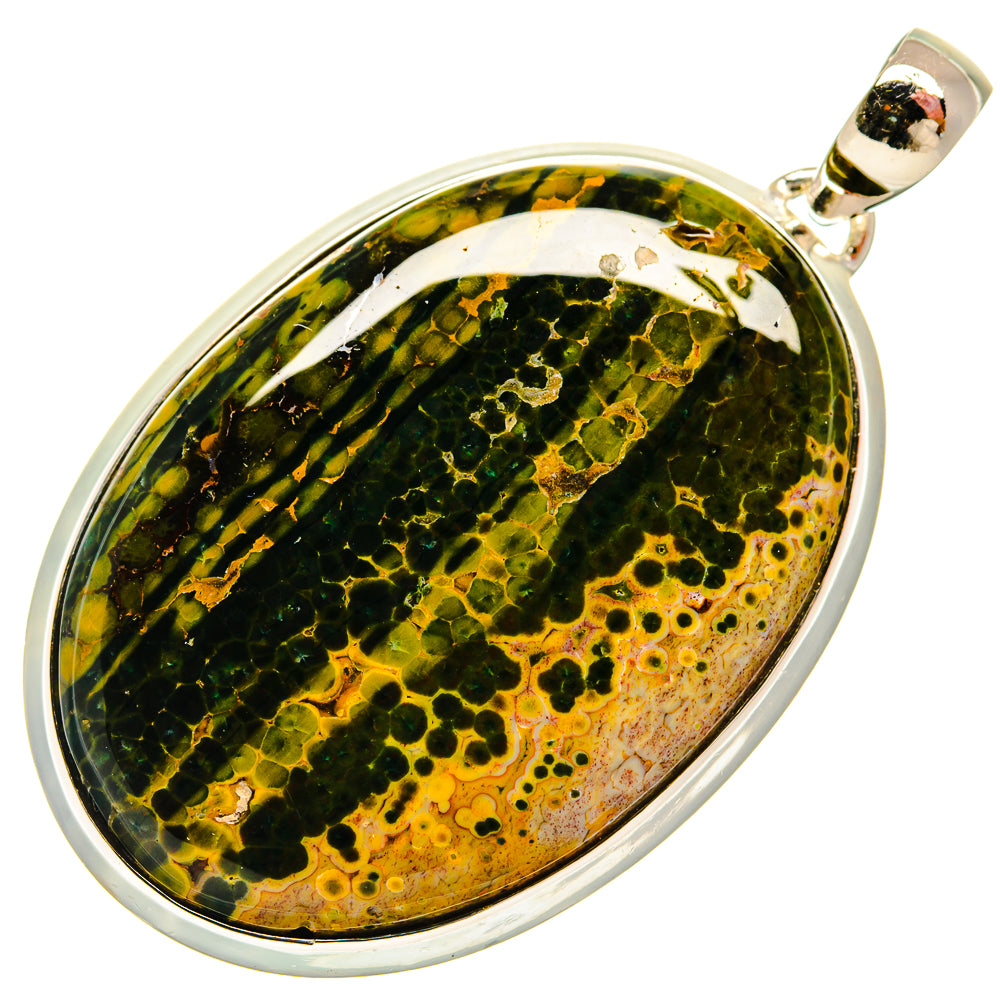 Ocean Jasper Pendants handcrafted by Ana Silver Co - PD26422 - Photo 2