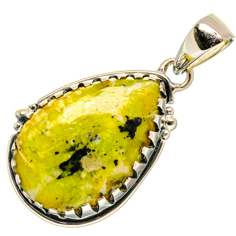 African Green Opal Pendants handcrafted by Ana Silver Co - PD26504 - Photo 2