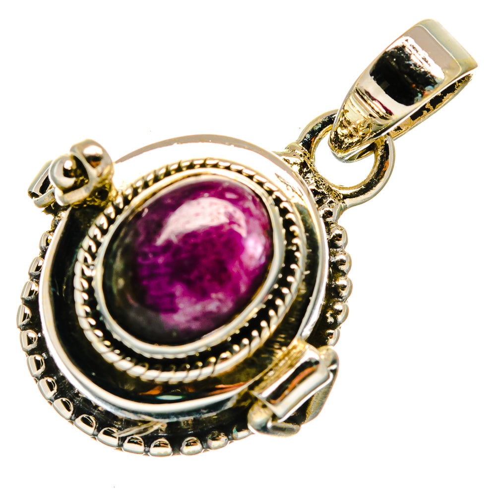 Ruby Fuchsite Pendants handcrafted by Ana Silver Co - PD26566 - Photo 2