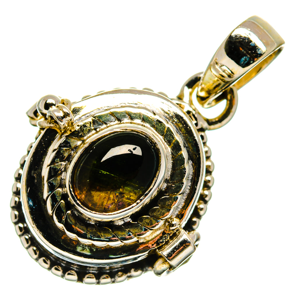 Green Tourmaline Pendants handcrafted by Ana Silver Co - PD26573 - Photo 2