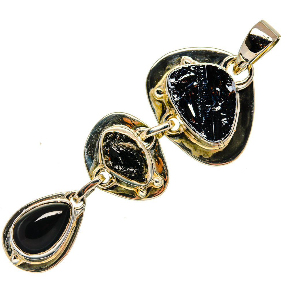 Shungite Pendants handcrafted by Ana Silver Co - PD26596 - Photo 2