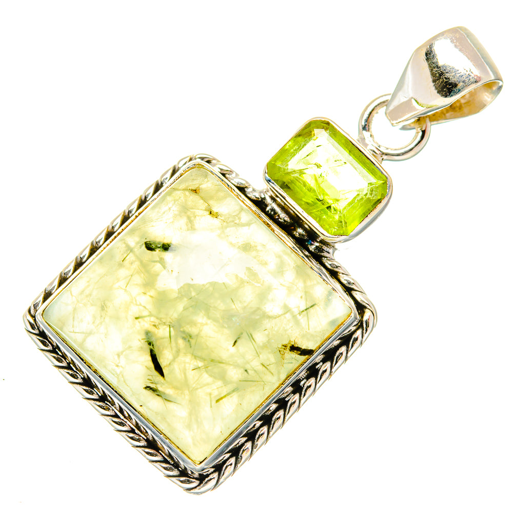 Prehnite Pendants handcrafted by Ana Silver Co - PD26659 - Photo 2