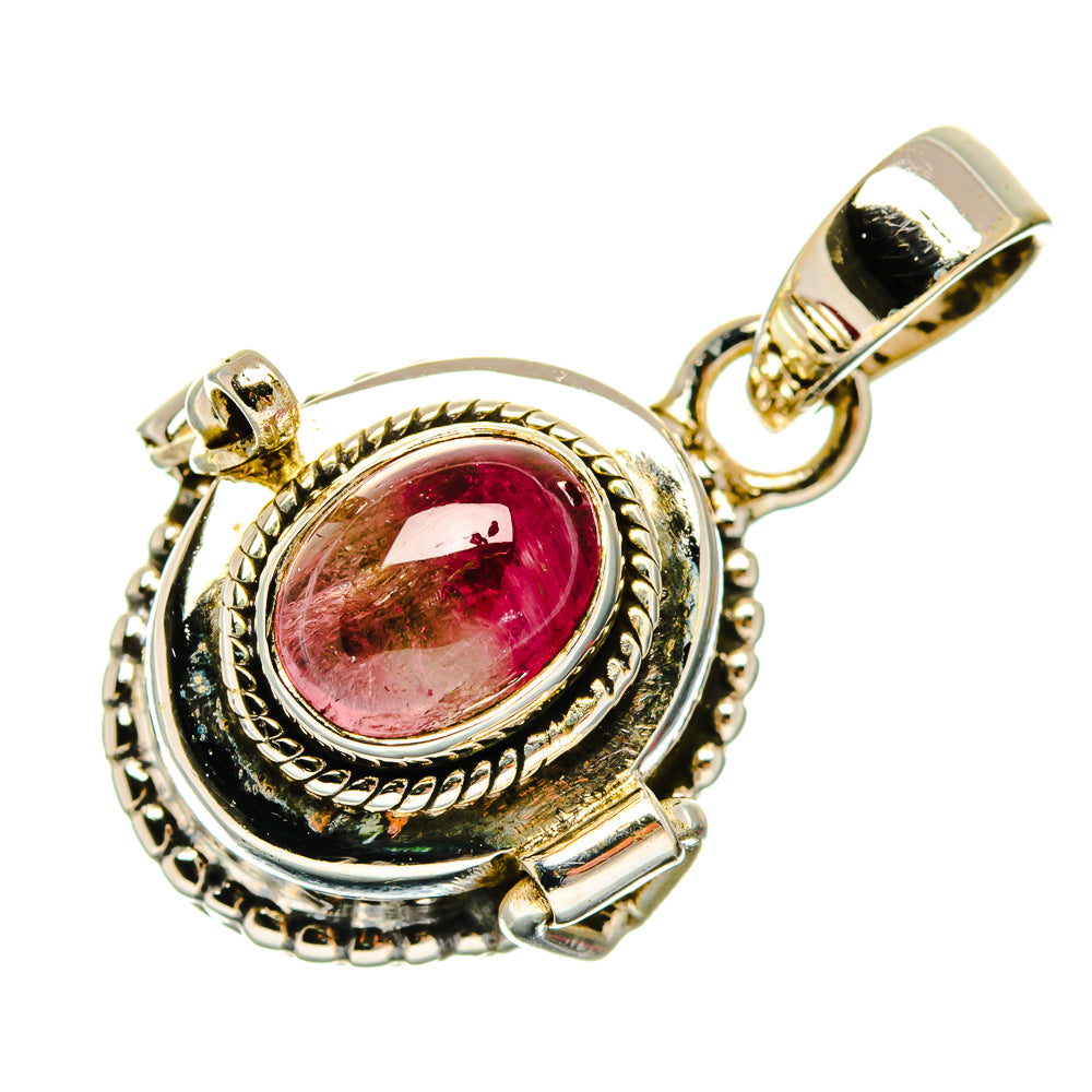Pink Tourmaline Pendants handcrafted by Ana Silver Co - PD26778 - Photo 2