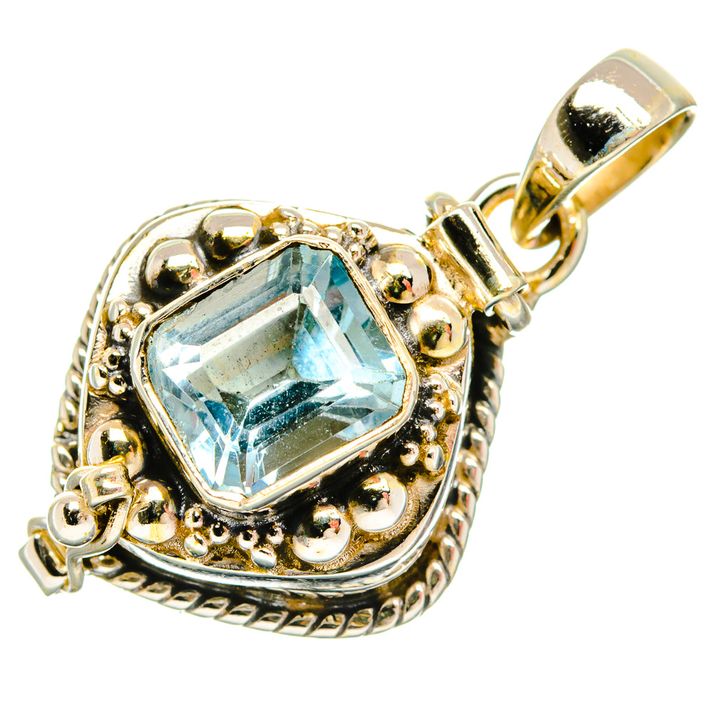 Blue Topaz Pendants handcrafted by Ana Silver Co - PD26786 - Photo 2