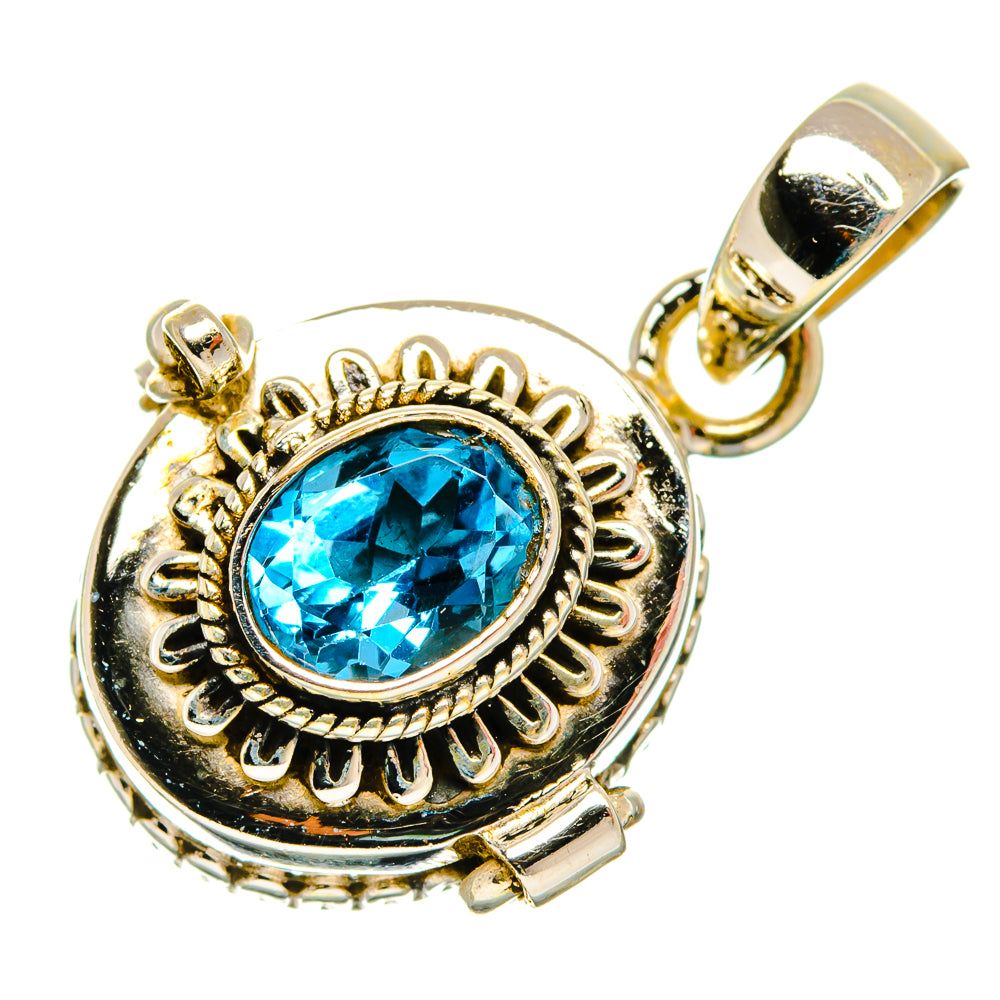 Blue Topaz Pendants handcrafted by Ana Silver Co - PD26787 - Photo 2
