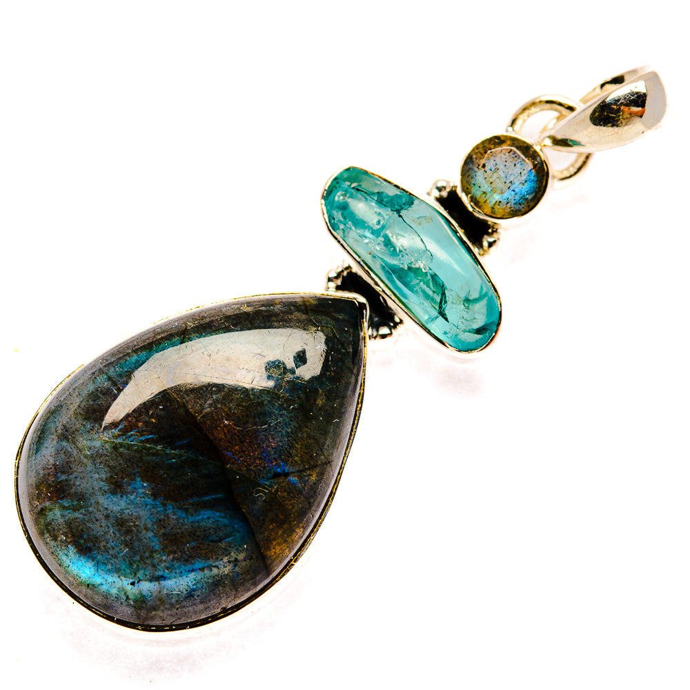Labradorite Pendants handcrafted by Ana Silver Co - PD26809 - Photo 2