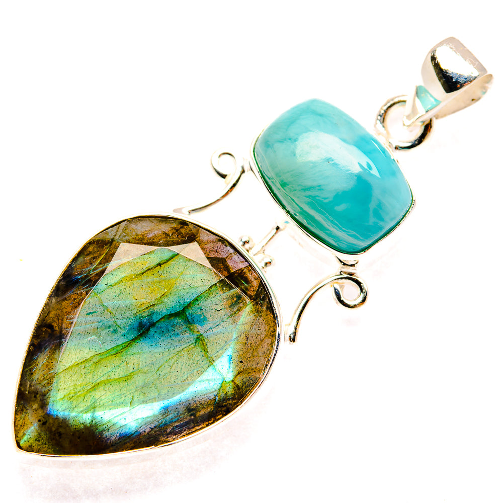 Labradorite Pendants handcrafted by Ana Silver Co - PD26810 - Photo 2