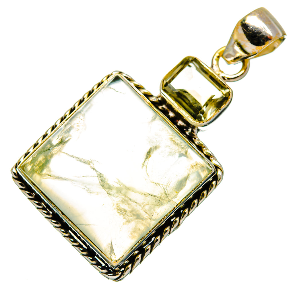 Prehnite Pendants handcrafted by Ana Silver Co - PD26833 - Photo 2
