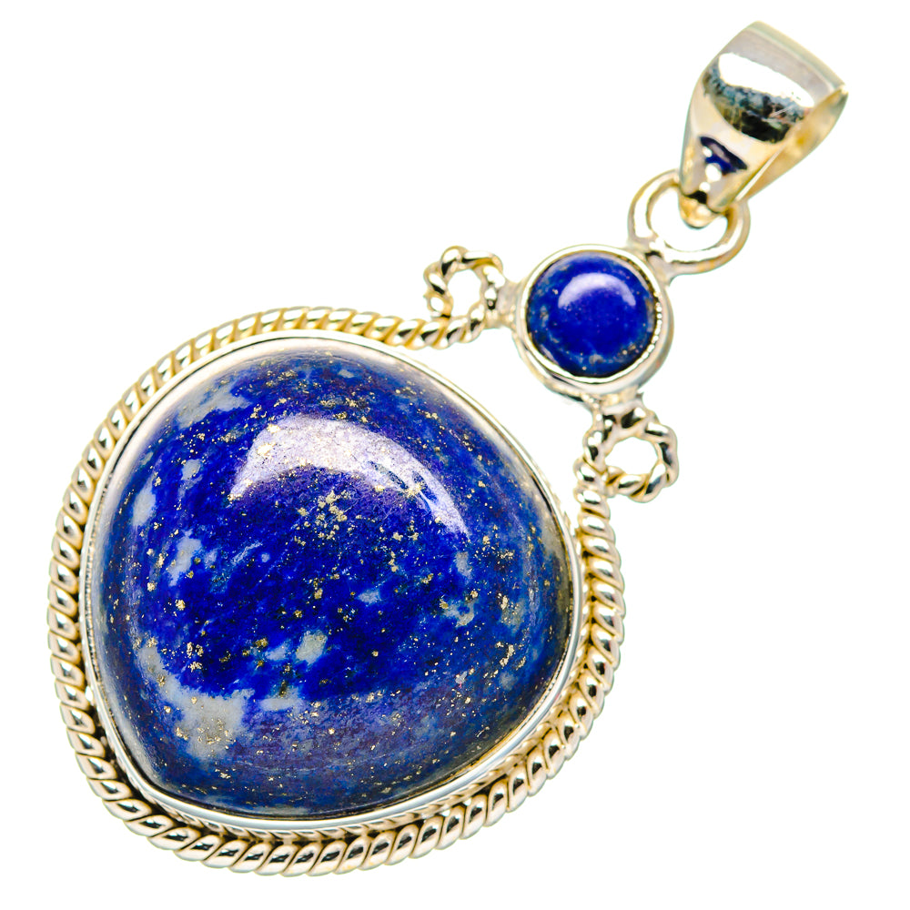 Lapis Lazuli Pendants handcrafted by Ana Silver Co - PD26839 - Photo 2