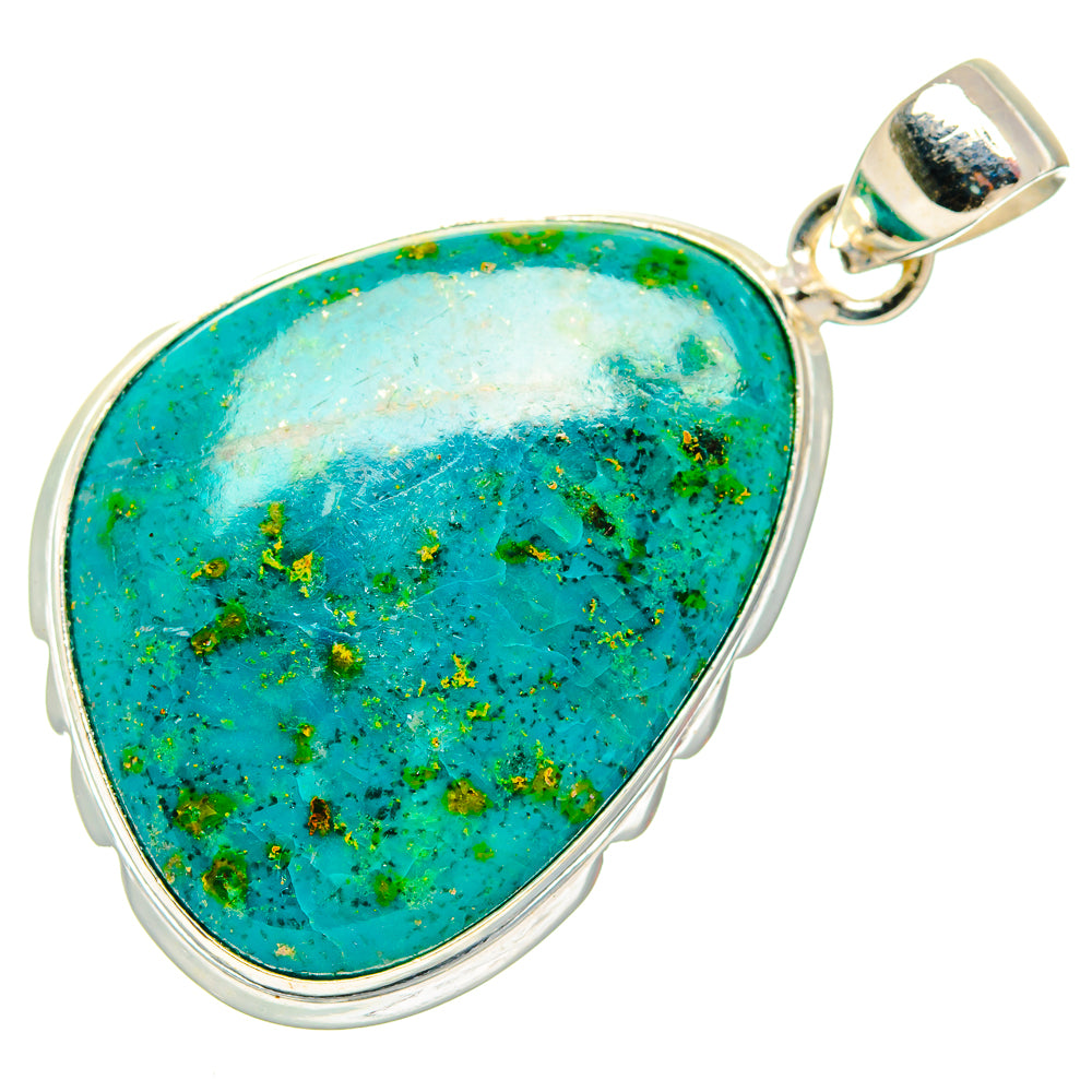 Chrysocolla Pendants handcrafted by Ana Silver Co - PD26853 - Photo 2