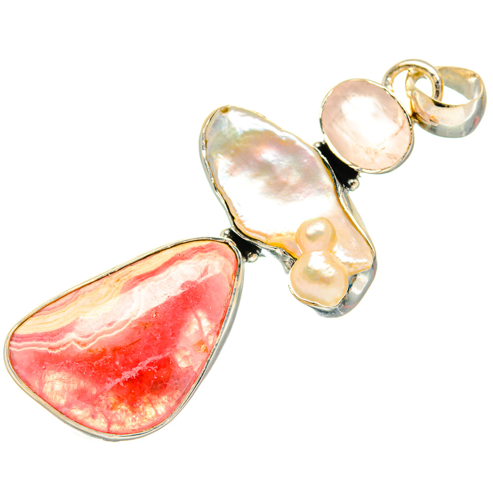 Rhodochrosite Pendants handcrafted by Ana Silver Co - PD26908 - Photo 2