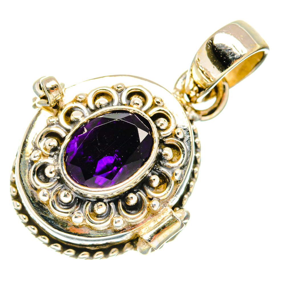 African Amethyst Pendants handcrafted by Ana Silver Co - PD26930 - Photo 2