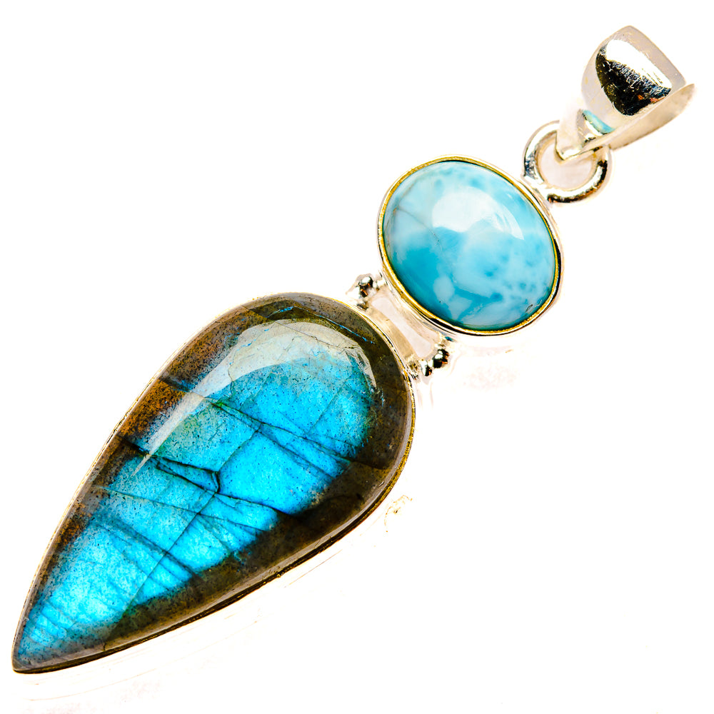 Labradorite Pendants handcrafted by Ana Silver Co - PD26946 - Photo 2