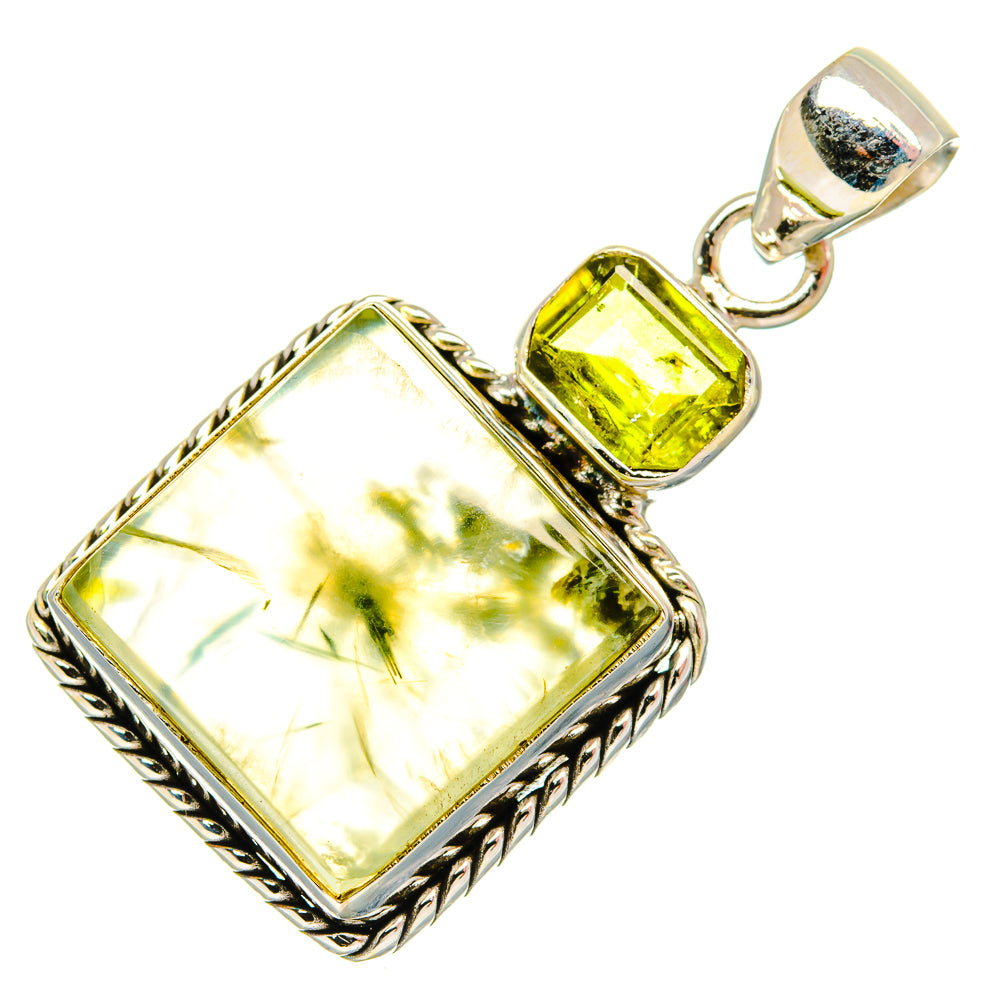 Prehnite Pendants handcrafted by Ana Silver Co - PD27047 - Photo 2