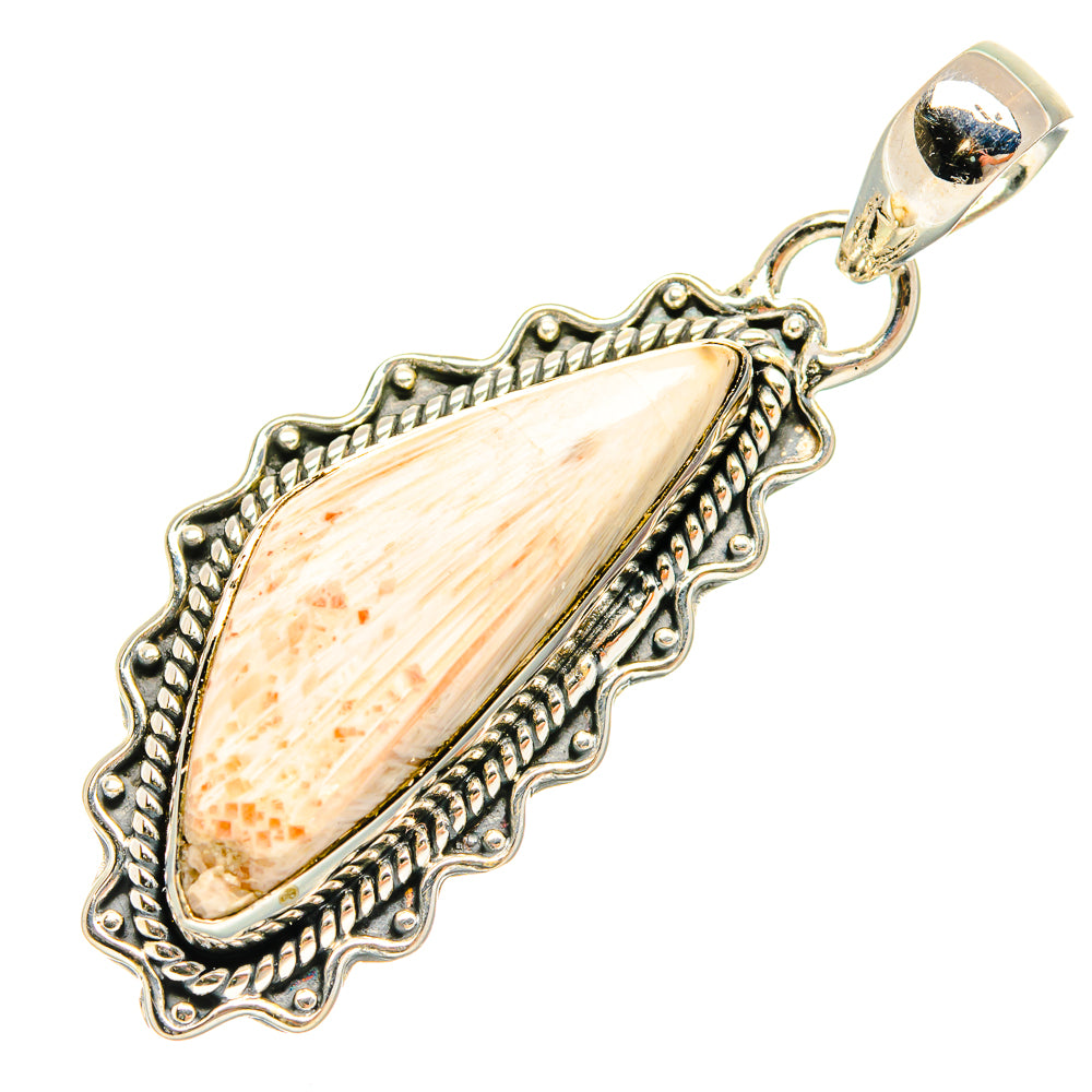 Scolecite Pendants handcrafted by Ana Silver Co - PD27058 - Photo 2