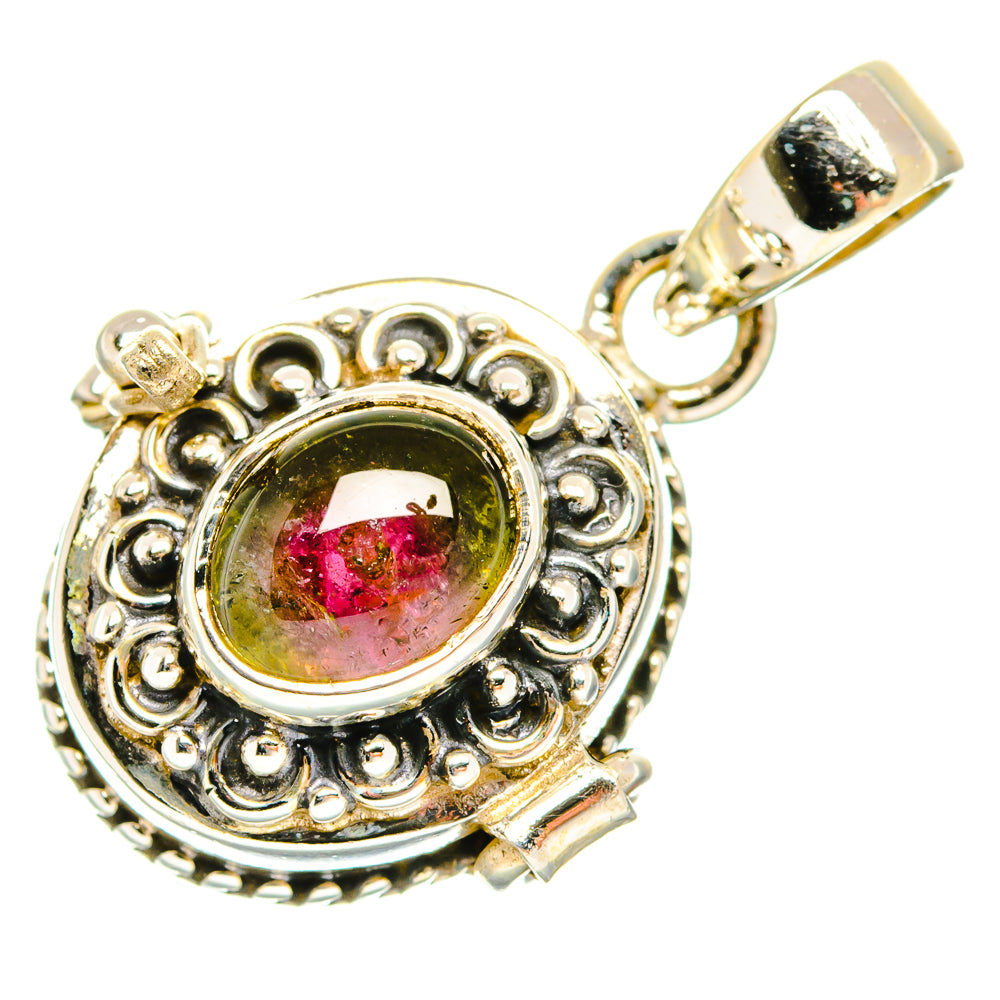 Watermelon Tourmaline Pendants handcrafted by Ana Silver Co - PD27112 - Photo 2