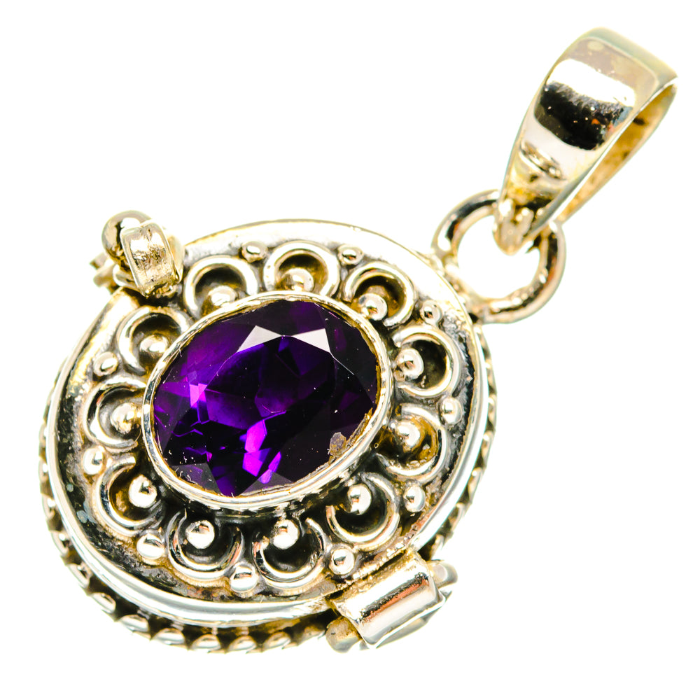 African Amethyst Pendants handcrafted by Ana Silver Co - PD27116 - Photo 2