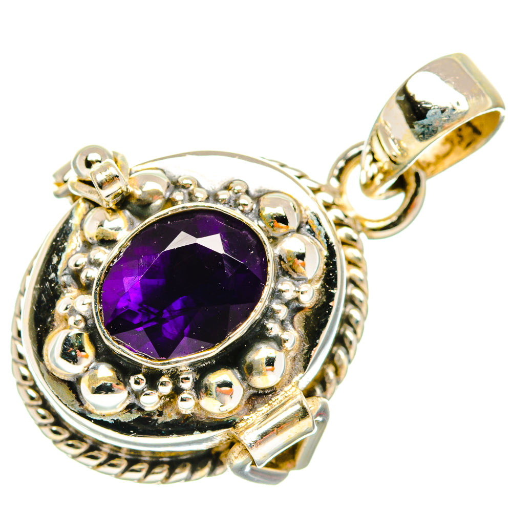 African Amethyst Pendants handcrafted by Ana Silver Co - PD27131 - Photo 2