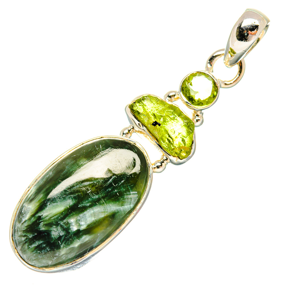 Seraphinite Pendants handcrafted by Ana Silver Co - PD27150 - Photo 2