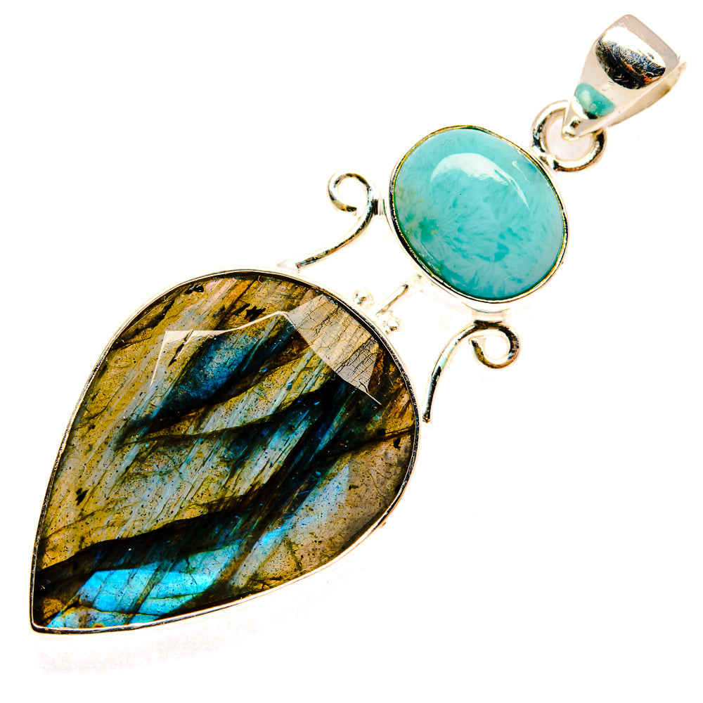 Labradorite Pendants handcrafted by Ana Silver Co - PD27229 - Photo 2