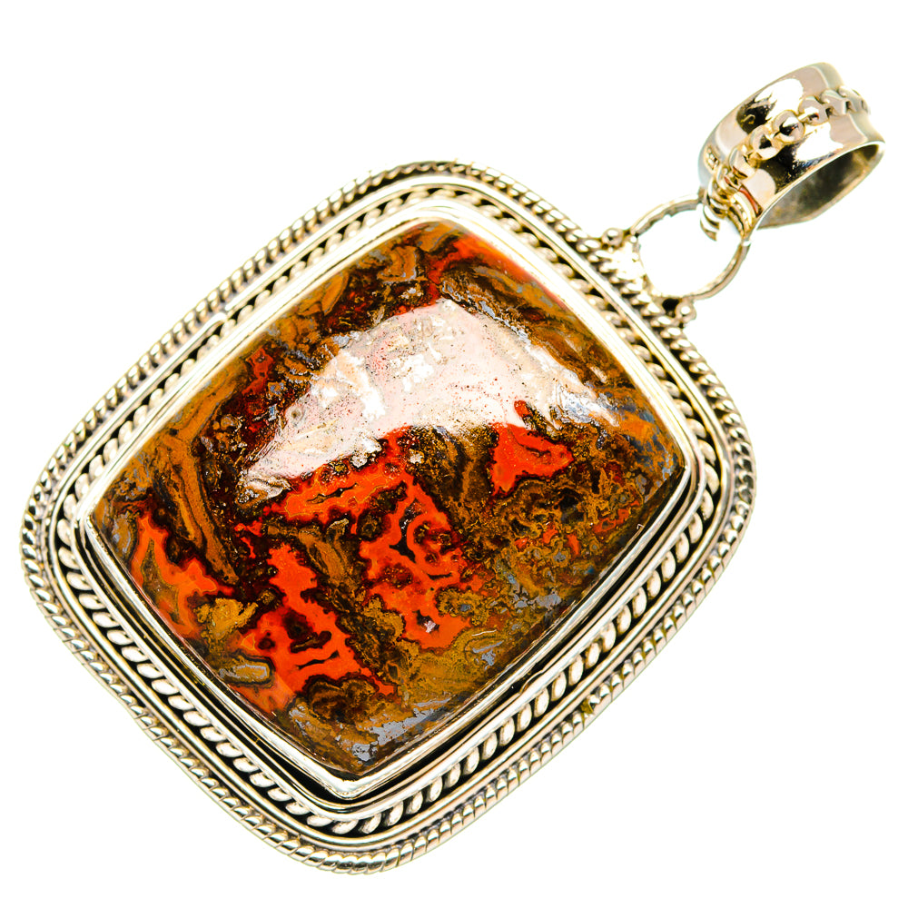 Moroccan Agate Pendants handcrafted by Ana Silver Co - PD27265 - Photo 2