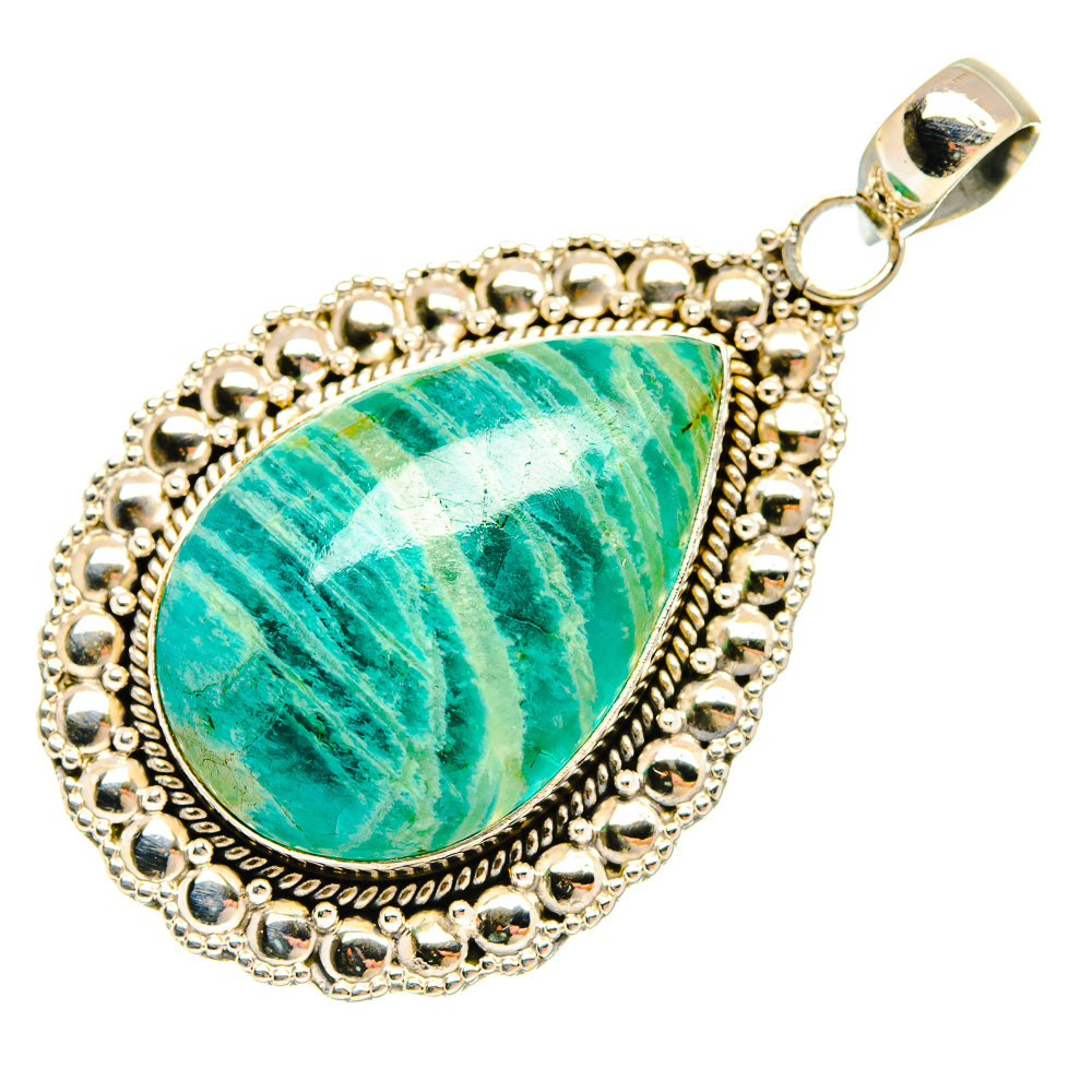 Amazonite Pendants handcrafted by Ana Silver Co - PD27287 - Photo 2
