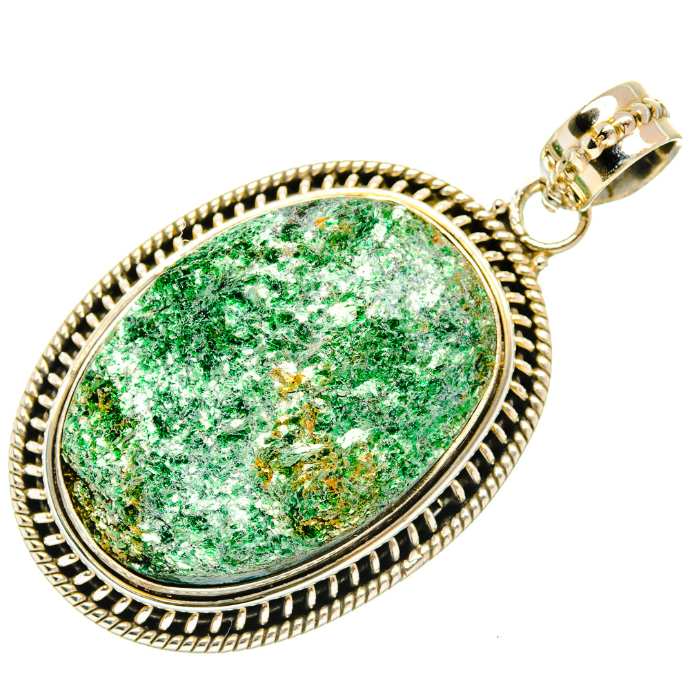 Green Fuchsite Pendants handcrafted by Ana Silver Co - PD27340 - Photo 2