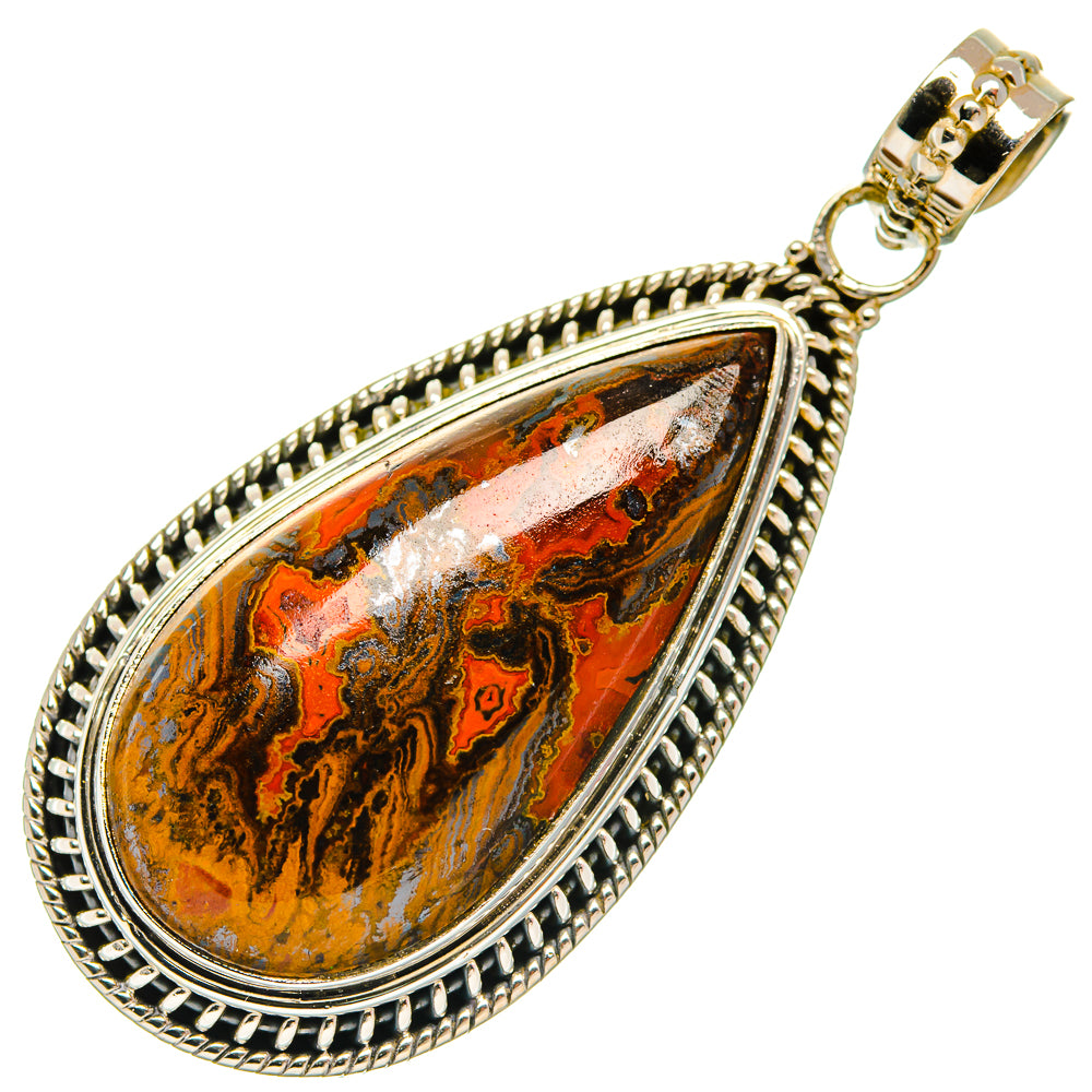 Moroccan Agate Pendants handcrafted by Ana Silver Co - PD27459 - Photo 2
