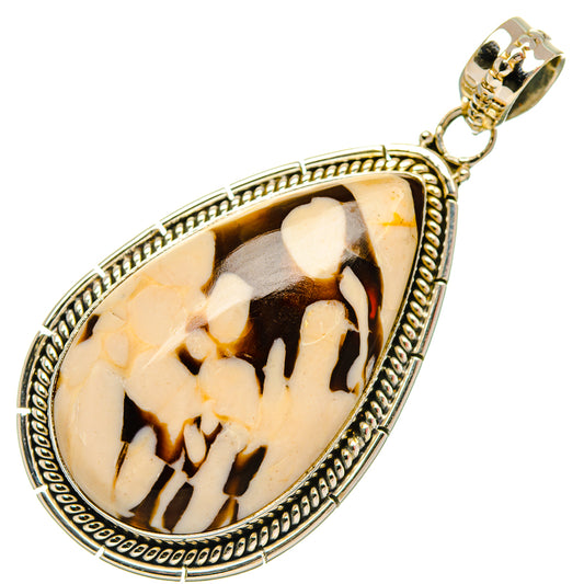 Peanut Wood Jasper Pendants handcrafted by Ana Silver Co - PD27460 - Photo 2