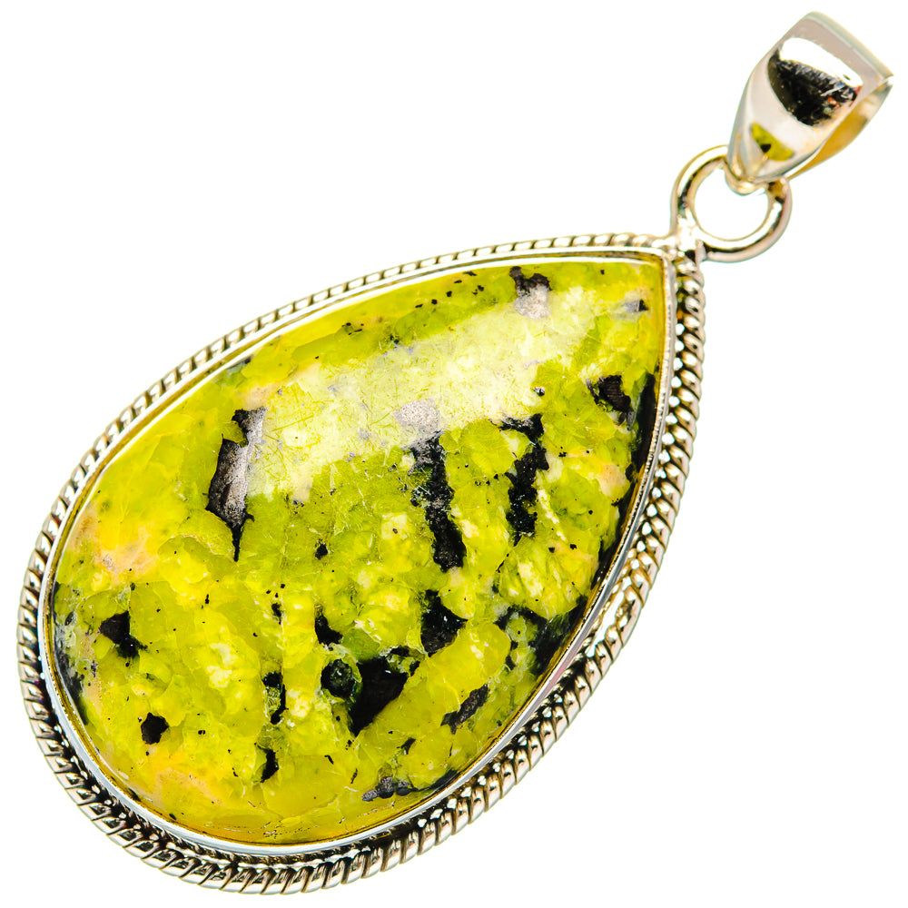 African Green Opal Pendants handcrafted by Ana Silver Co - PD27461 - Photo 2