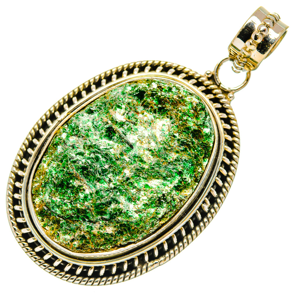 Green Fuchsite Pendants handcrafted by Ana Silver Co - PD27503 - Photo 2
