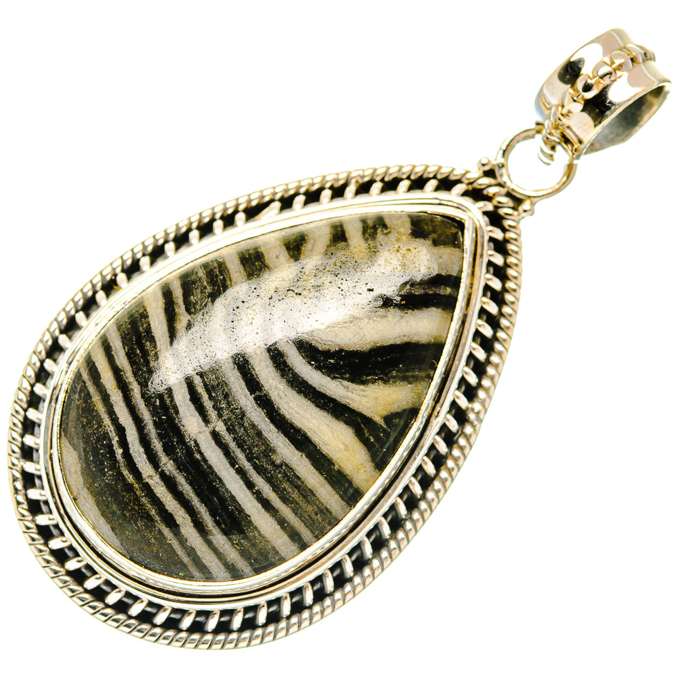 Pinolith Jasper Pendants handcrafted by Ana Silver Co - PD27506 - Photo 2