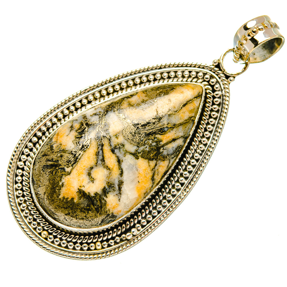 Pyrite Agate Pendants handcrafted by Ana Silver Co - PD27538 - Photo 2
