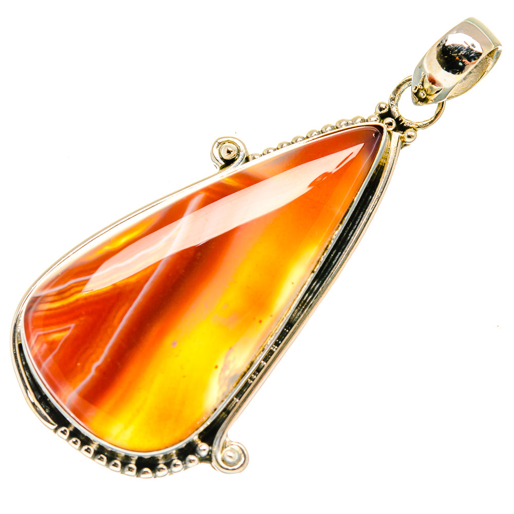 Botswana Agate Pendants handcrafted by Ana Silver Co - PD27544 - Photo 2