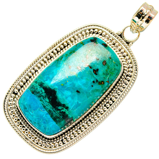 Chrysocolla Pendants handcrafted by Ana Silver Co - PD27583 - Photo 2
