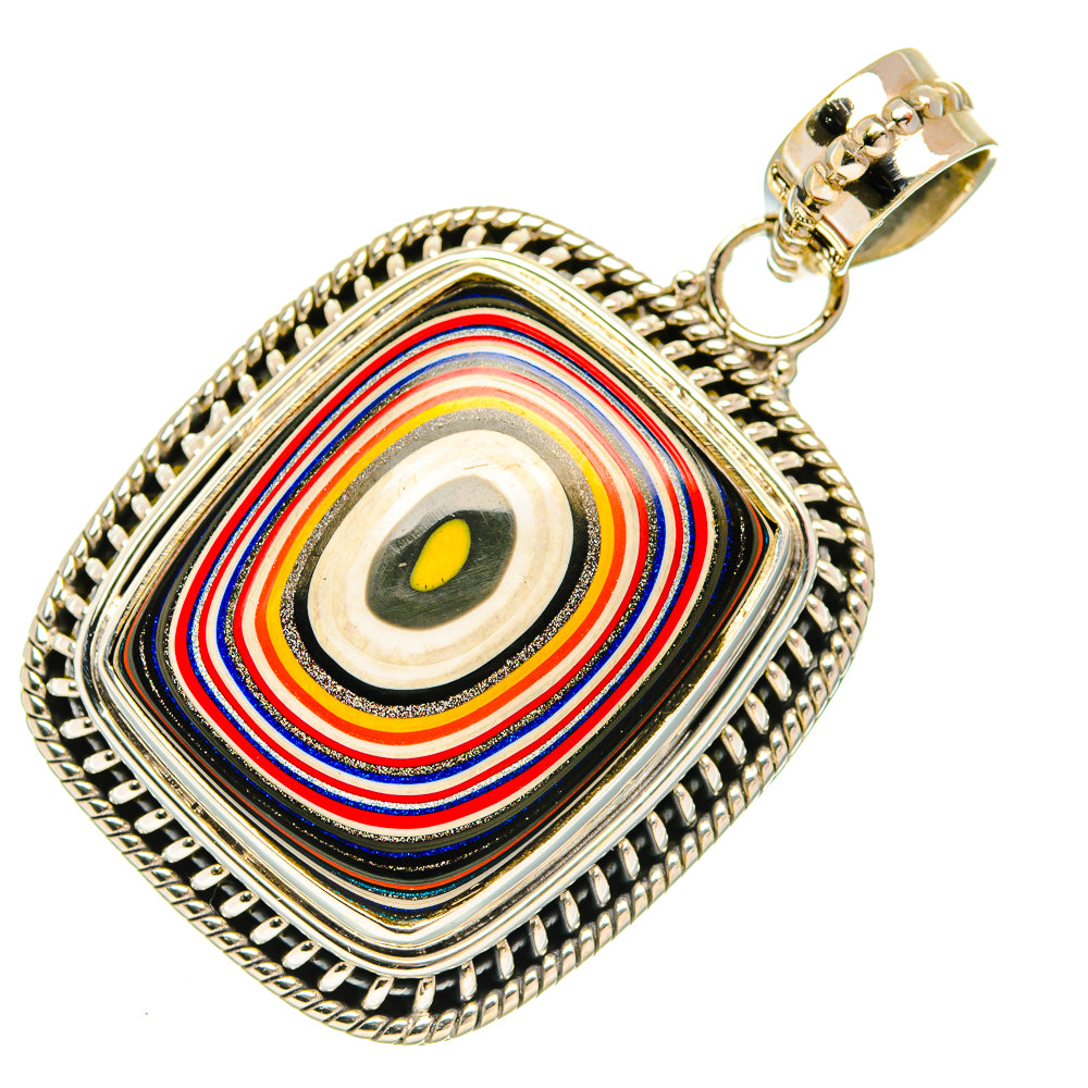 Fordite Pendants handcrafted by Ana Silver Co - PD27603 - Photo 2