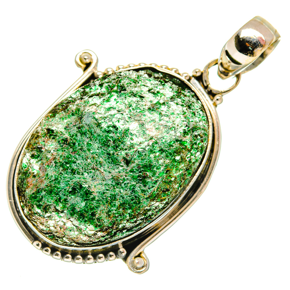 Green Fuchsite Pendants handcrafted by Ana Silver Co - PD27612 - Photo 2