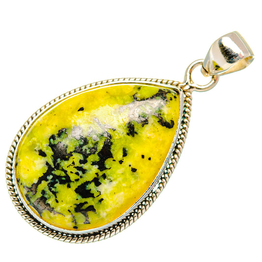 African Green Jasper Pendants handcrafted by Ana Silver Co - PD27630 - Photo 2