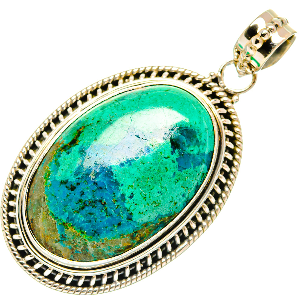 Chrysocolla Pendants handcrafted by Ana Silver Co - PD27669 - Photo 2