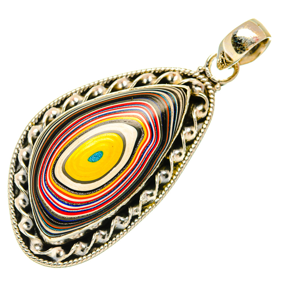 Fordite Pendants handcrafted by Ana Silver Co - PD27676 - Photo 2