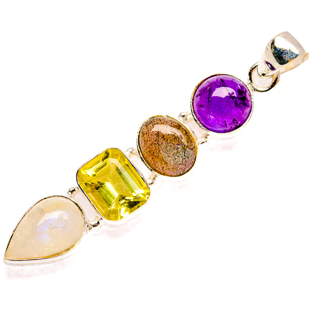Rainbow Moonstone Pendants handcrafted by Ana Silver Co - PD27728 - Photo 2