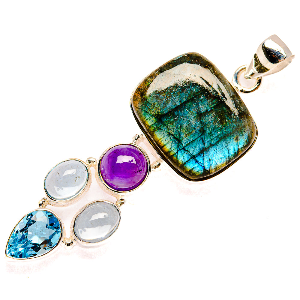 Labradorite Pendants handcrafted by Ana Silver Co - PD27752 - Photo 2