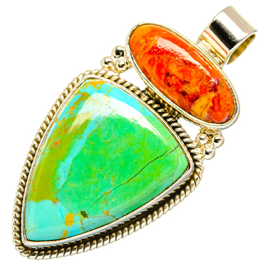 Chrysocolla Pendants handcrafted by Ana Silver Co - PD27840 - Photo 2