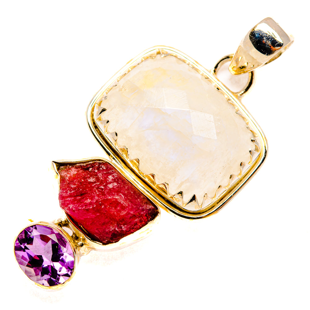 Rainbow Moonstone Pendants handcrafted by Ana Silver Co - PD27888 - Photo 2