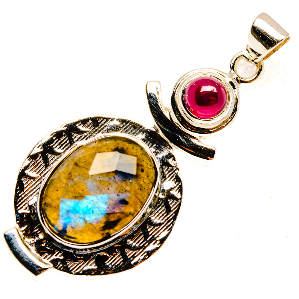 Labradorite Pendants handcrafted by Ana Silver Co - PD28006 - Photo 2