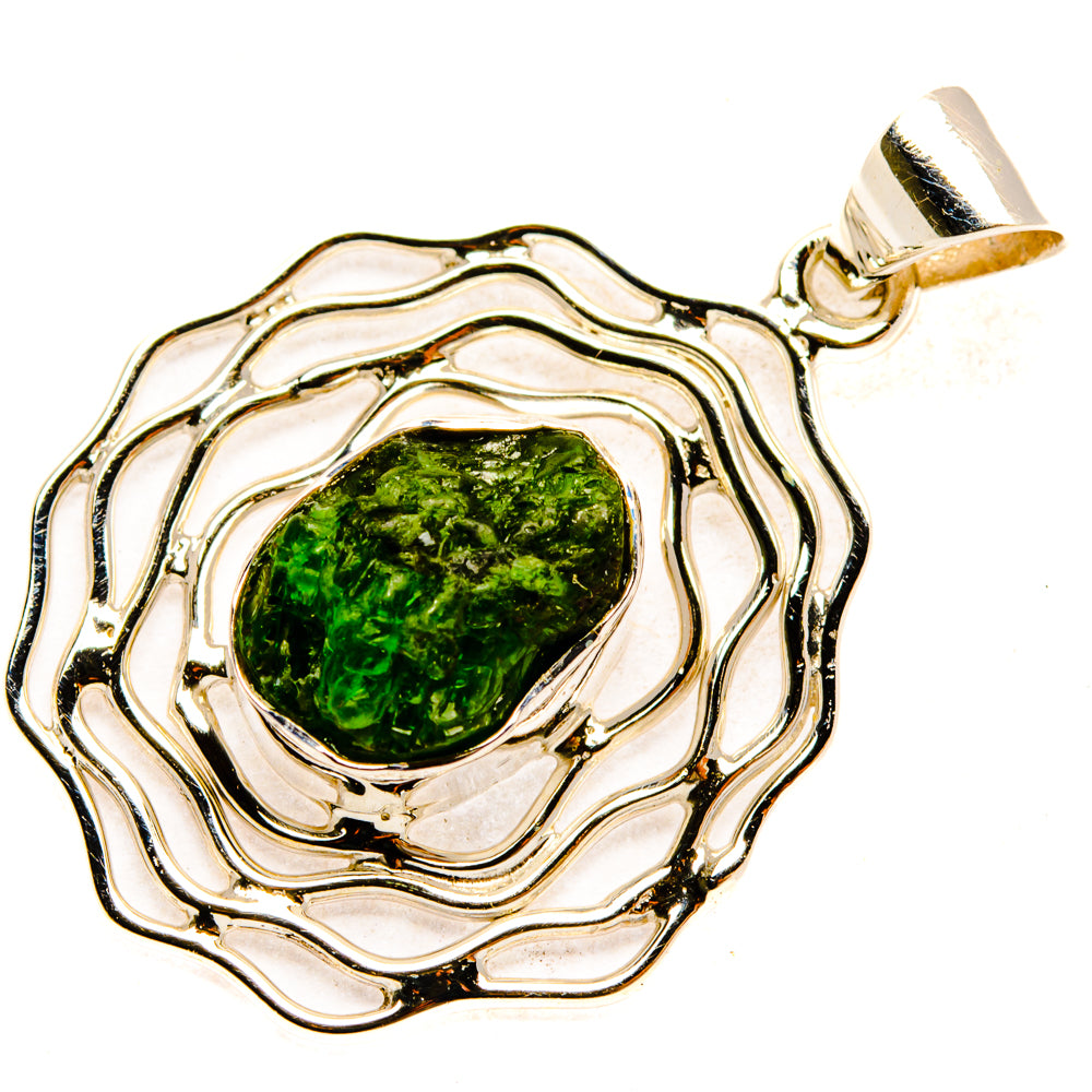 Chrome Diopside Pendants handcrafted by Ana Silver Co - PD28049 - Photo 2