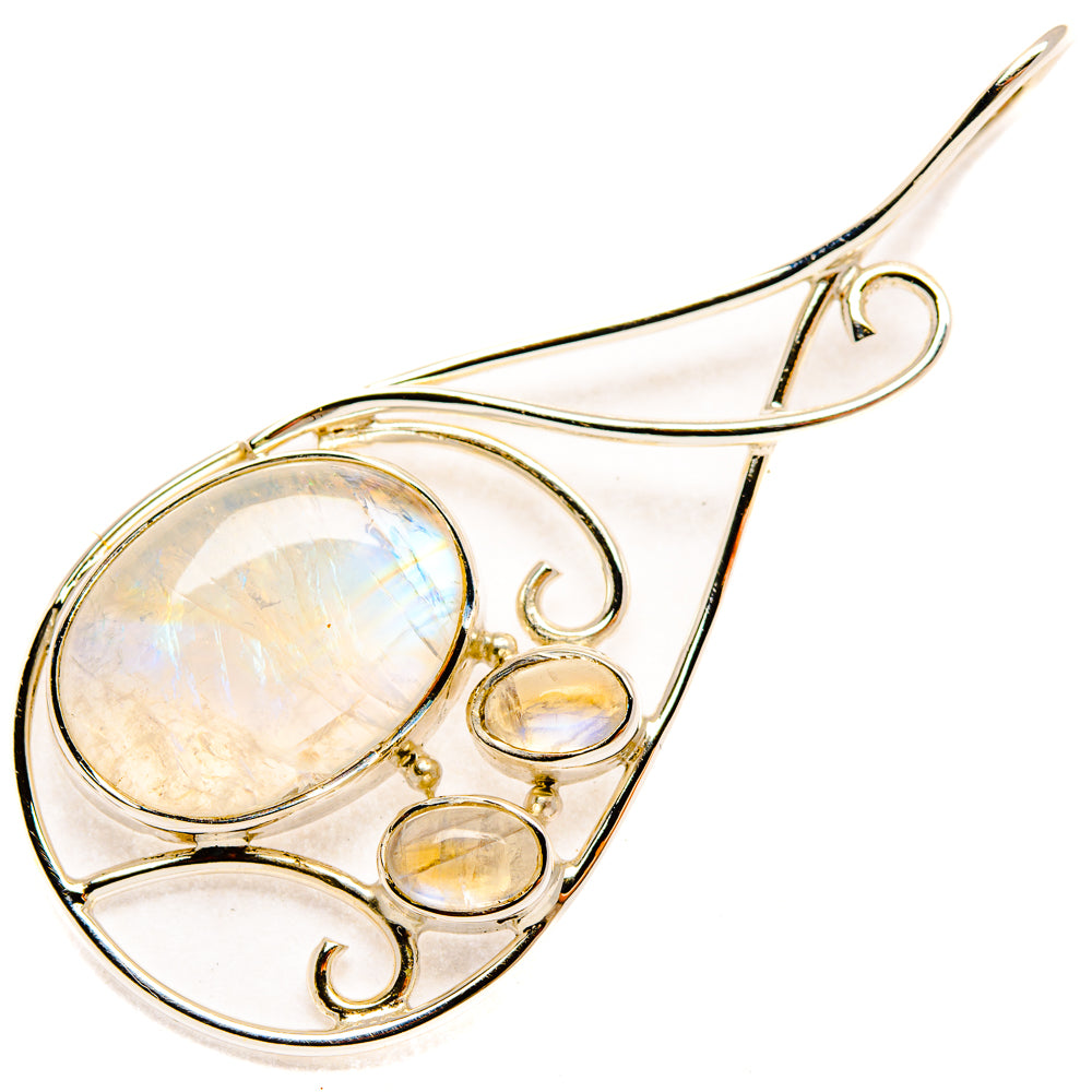 Rainbow Moonstone Pendants handcrafted by Ana Silver Co - PD28056 - Photo 2